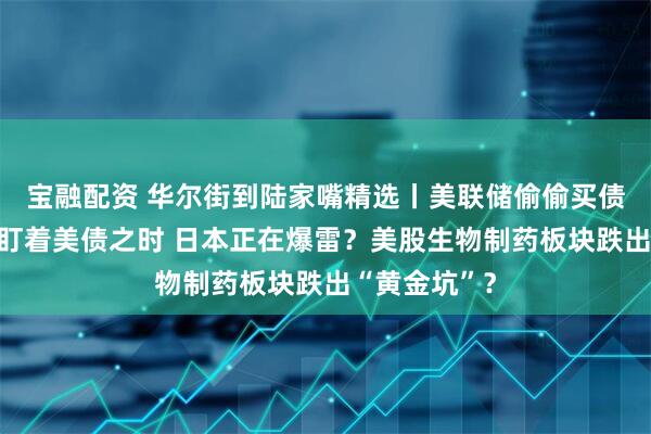 宝融配资 华尔街到陆家嘴精选丨美联储偷偷买债？全世界都盯着美债之时 日本正在爆雷？美股生物制药板块跌出“黄金坑”？