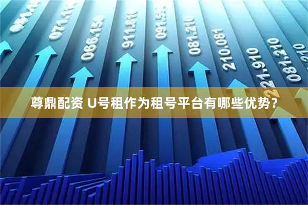 尊鼎配资 U号租作为租号平台有哪些优势?